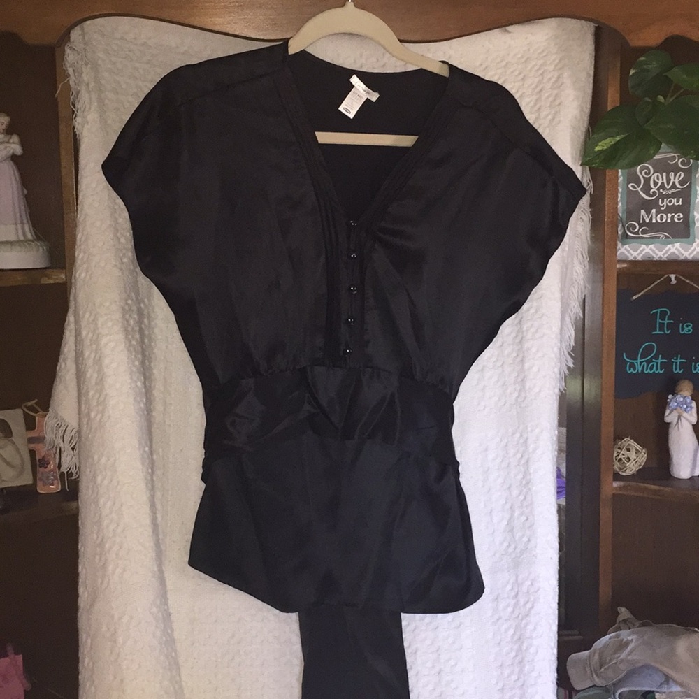 Silk Blouse with Tie